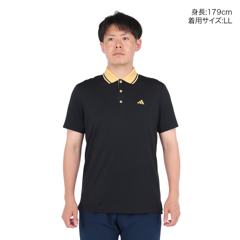 アディダス（adidas）（メンズ）ゴルフウェア U365T TK 半袖 ポロシャツ JTX60-IW1474BLK