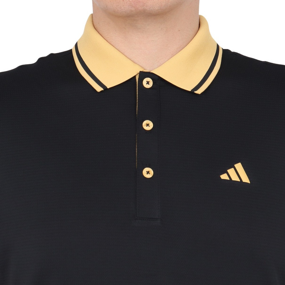 アディダス（adidas）（メンズ）ゴルフウェア U365T TK 半袖 ポロシャツ JTX60-IW1474BLK