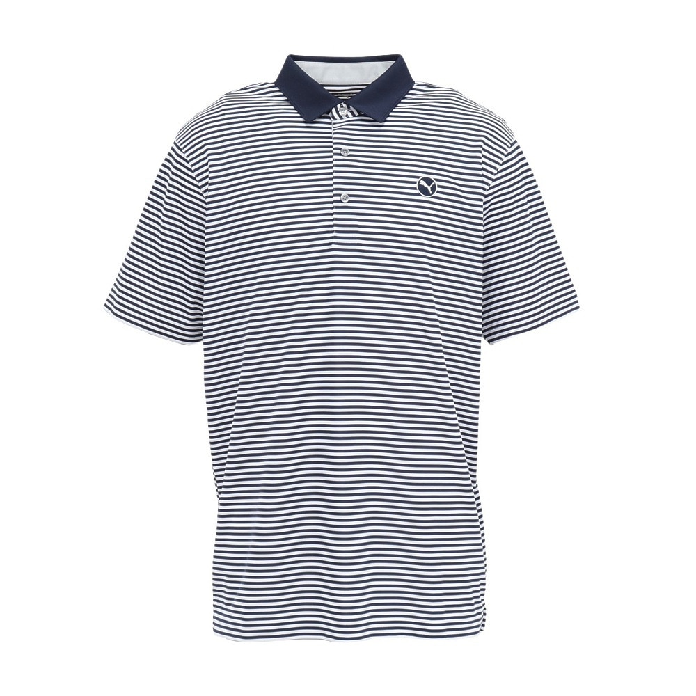 プーマ（PUMA）（メンズ）ゴルフウェア PURE STRIPED 半袖 ポロシャツ 629950-02
