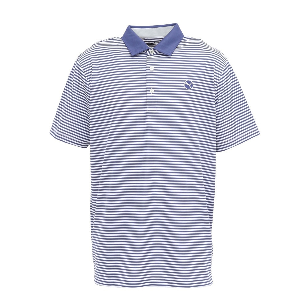 プーマ（PUMA）（メンズ）ゴルフウェア PURE STRIPED 半袖 ポロシャツ 629950-03