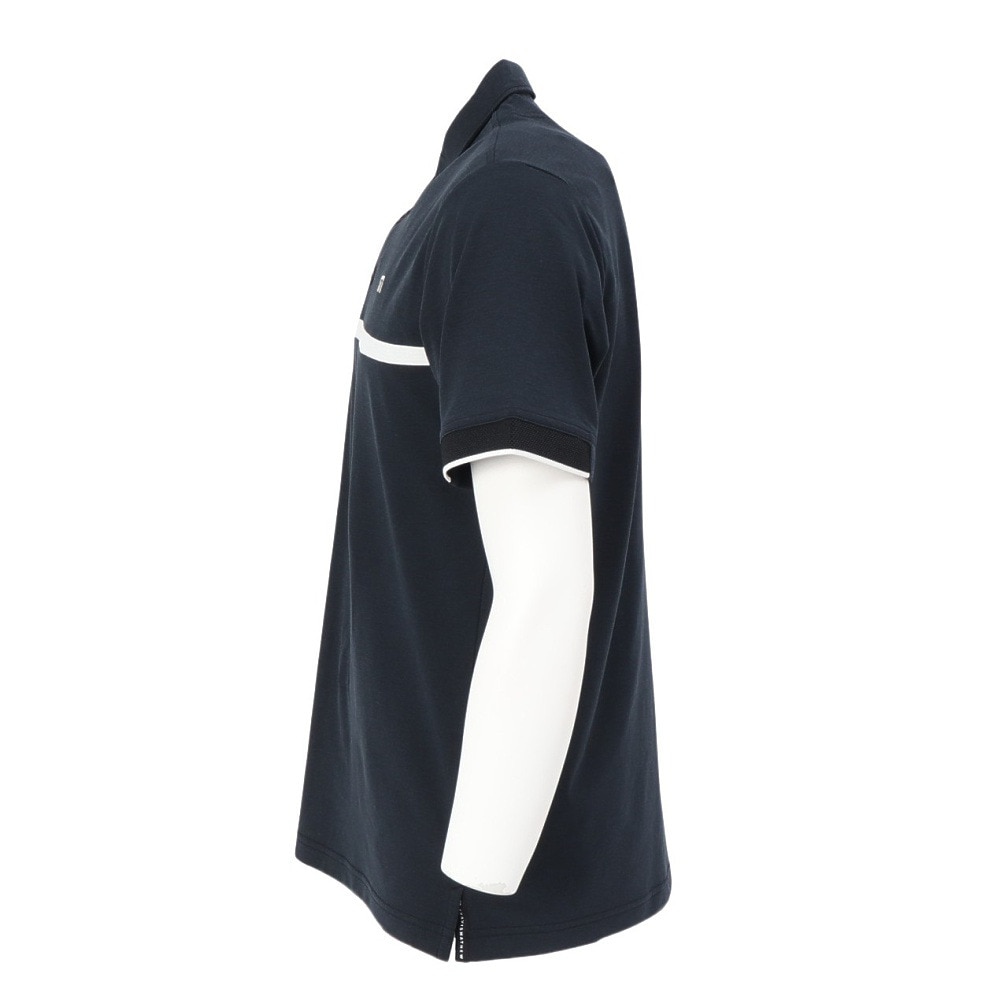 トラヴィスマシュー（Travis Mathew）（メンズ）ゴルフウェア カラット チェストライン半袖ポロシャツ 7AM056-0BLK