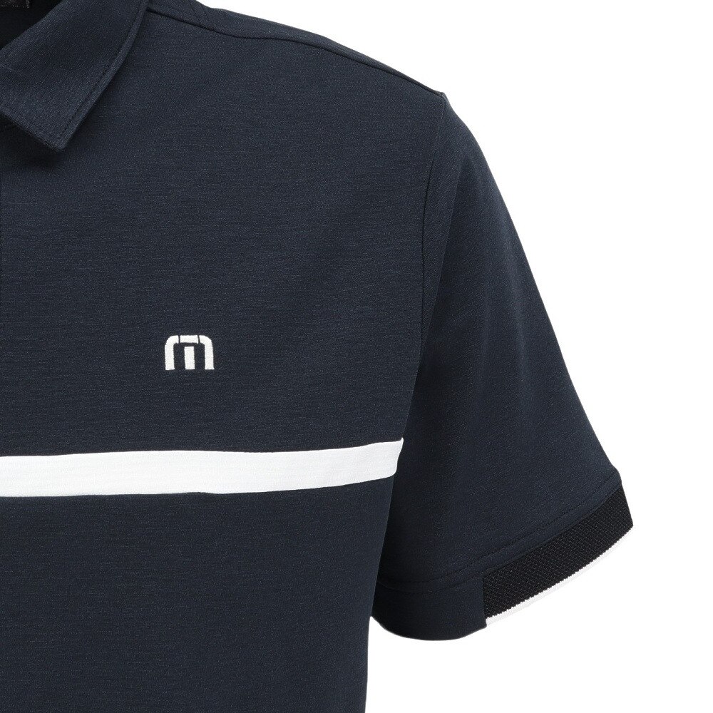 トラヴィスマシュー（Travis Mathew）（メンズ）ゴルフウェア カラット チェストライン半袖ポロシャツ 7AM056-0BLK