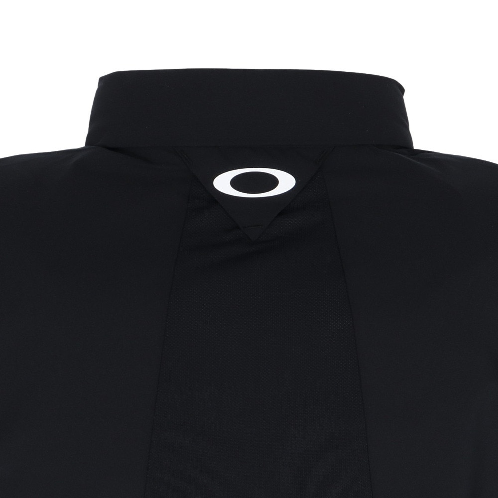 オークリー（OAKLEY）（メンズ）ゴルフウェア 半袖ポロシャツ スカル IDEALLY ハイブリッド ジップ FOA408144-02E