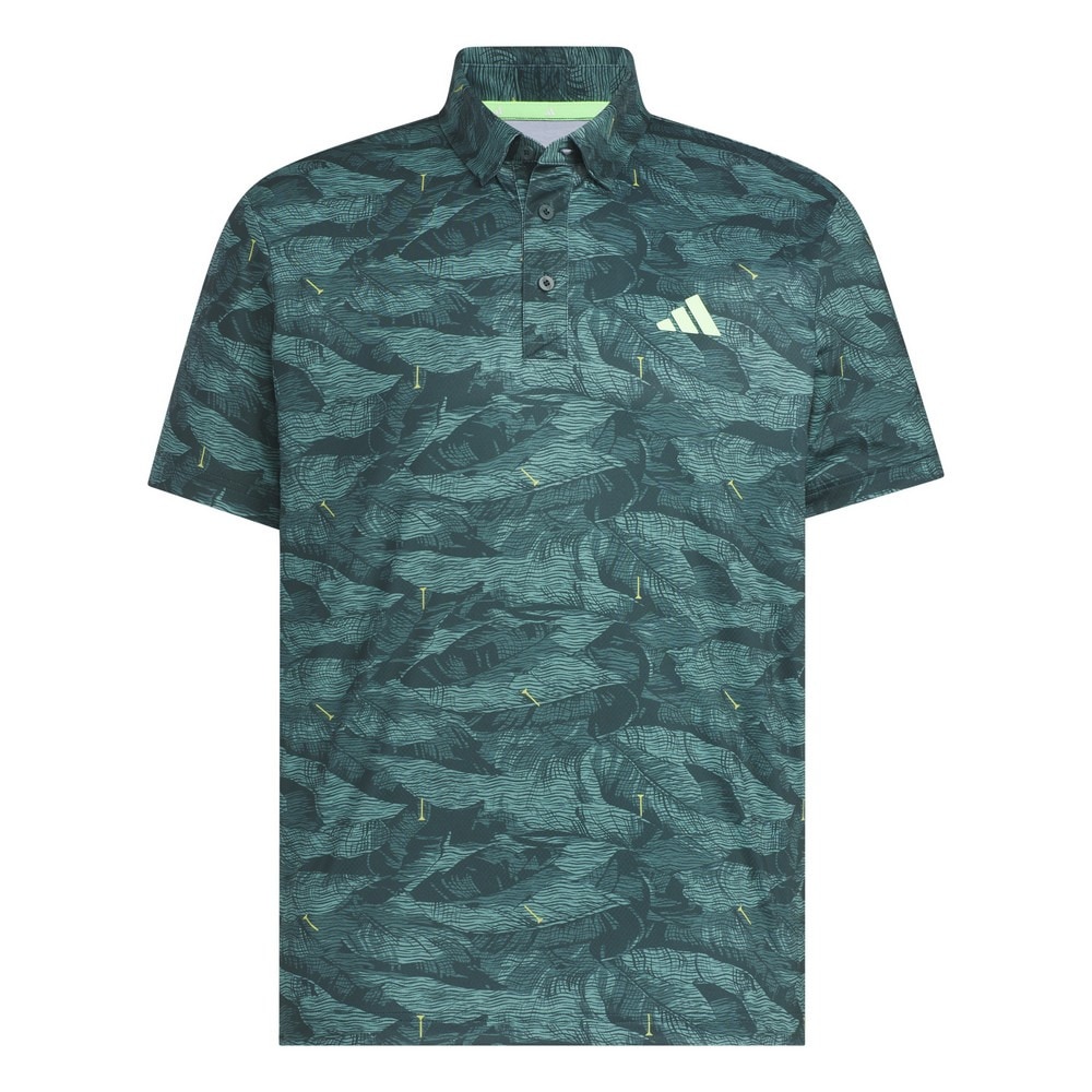 アディダス（adidas）（メンズ）ゴルフウェア グラフィック AOP 半袖ポロシャツ JVV07-JL7942 DGRN