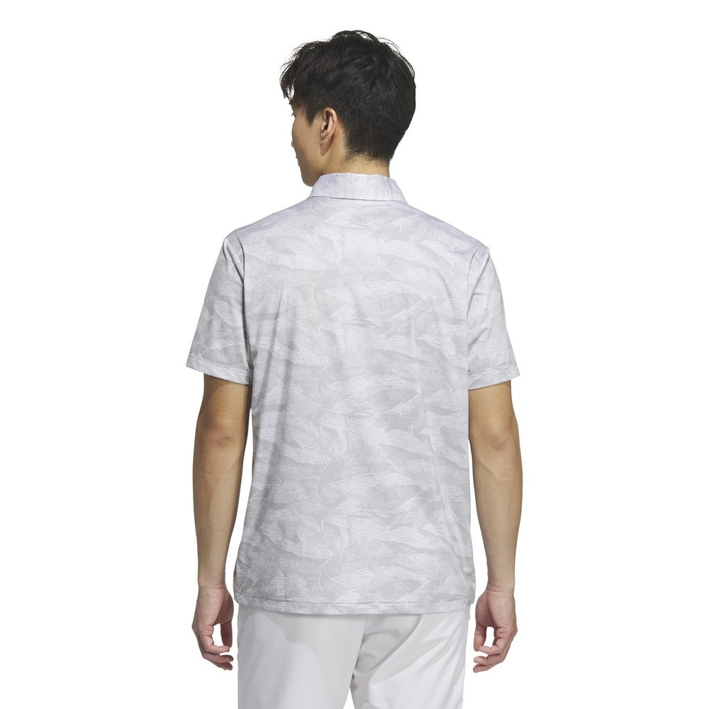 アディダス（adidas）（メンズ）ゴルフウェア グラフィック AOP 半袖ポロシャツ JVV07-JN1224 GRY