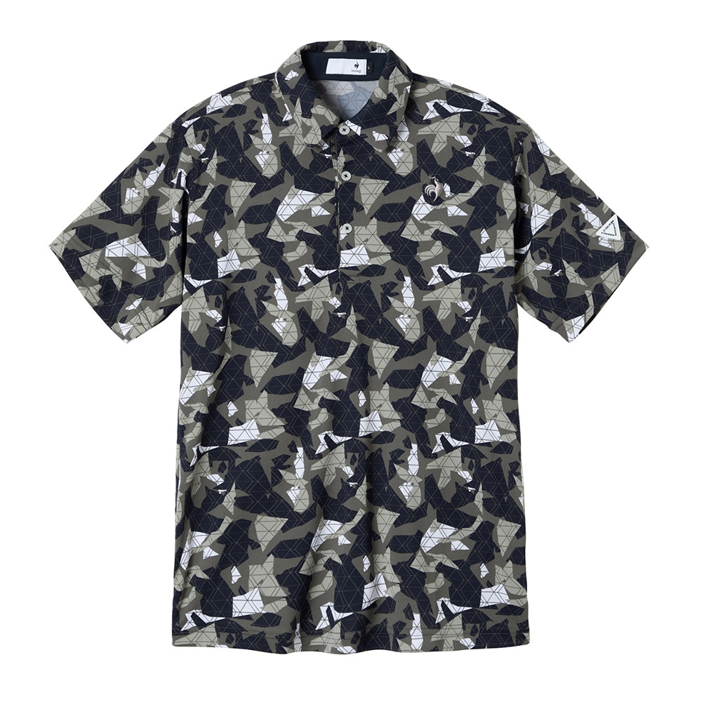 ルコックスポルティフ（lecoqsportif）（メンズ）ゴルフウェア マティスモザイク柄半袖シャツ LG5FHS01M KH00
