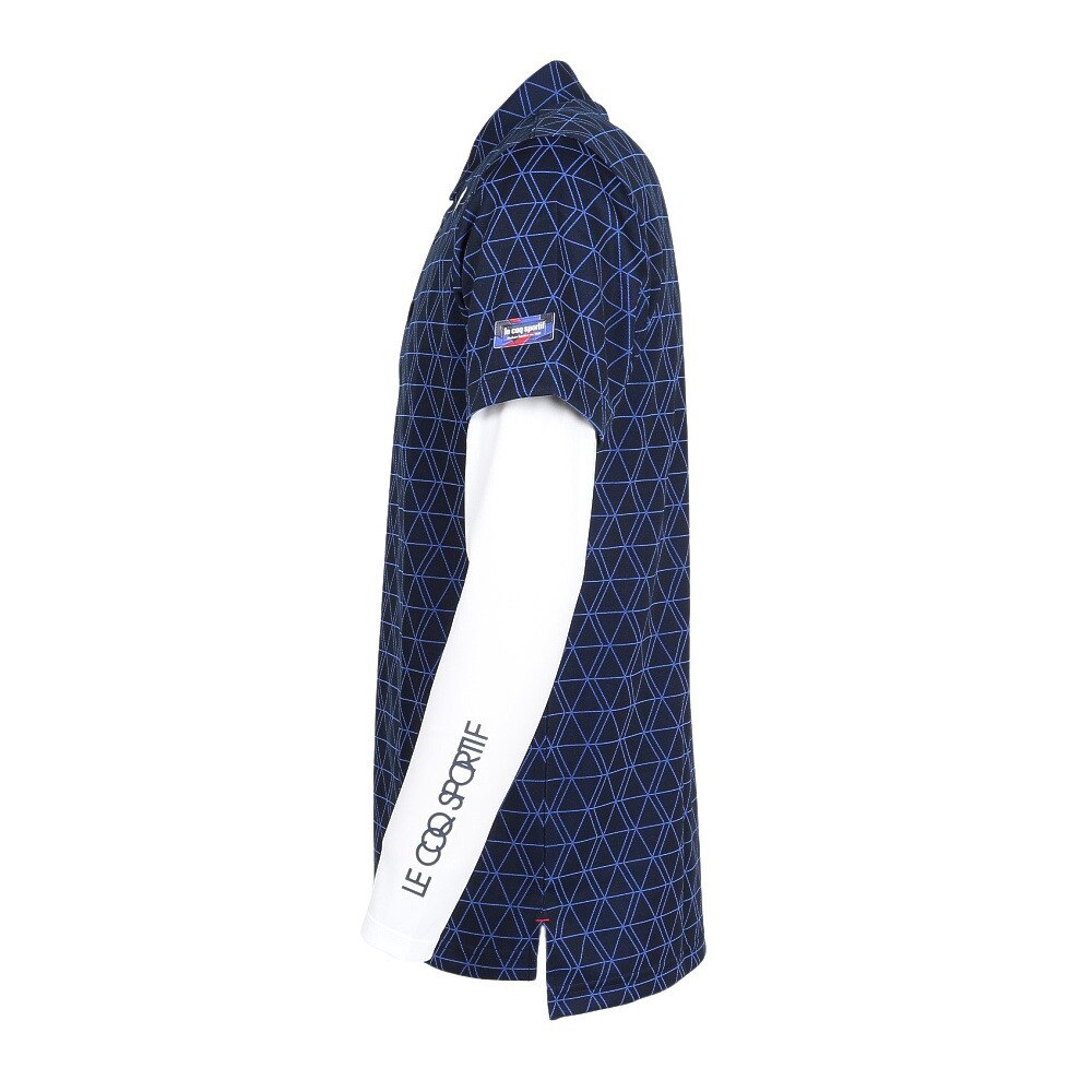ルコックスポルティフ（lecoqsportif）（メンズ）ゴルフウェア インナー付半袖シャツ LG5FTZ00M NV00