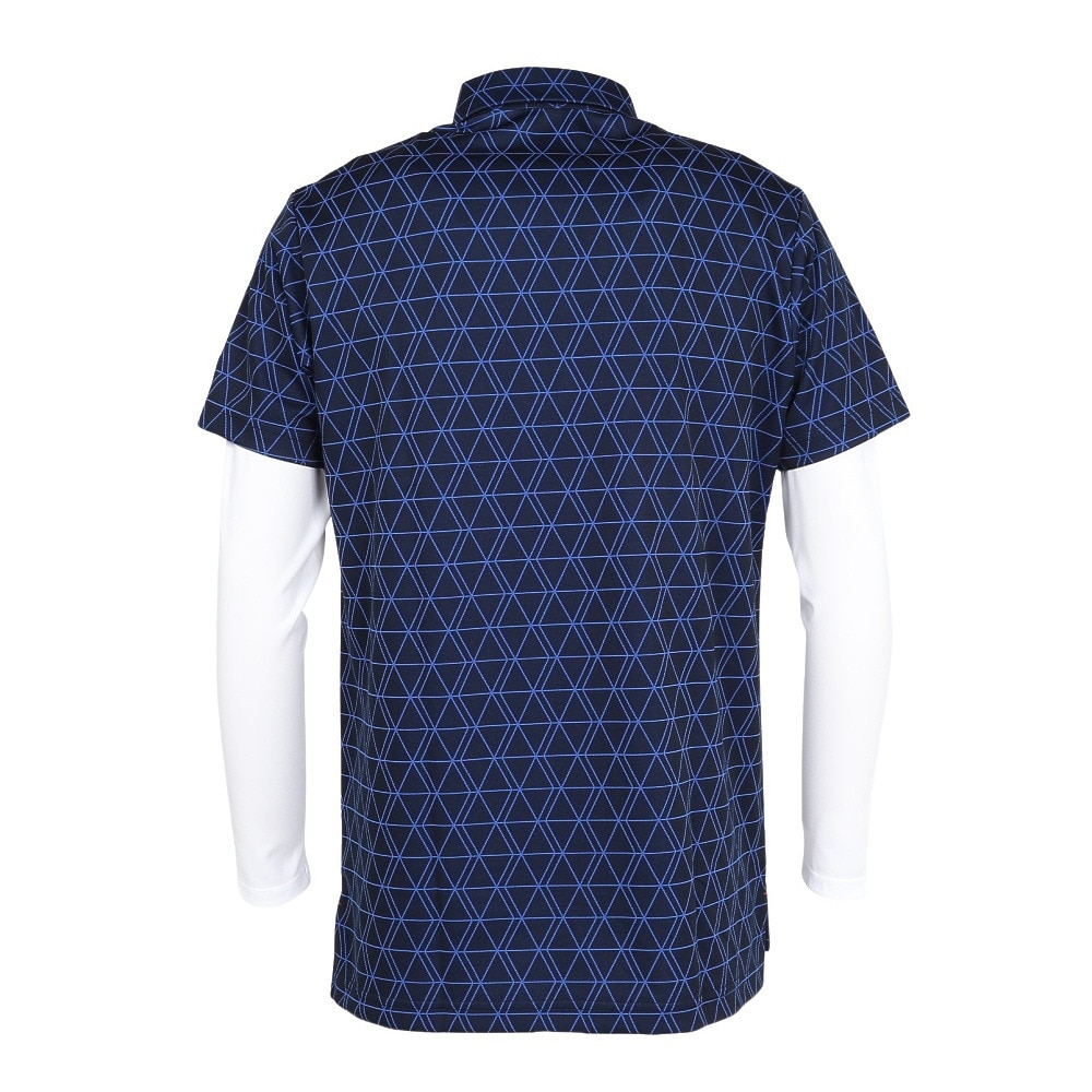 ルコックスポルティフ（lecoqsportif）（メンズ）ゴルフウェア インナー付半袖シャツ LG5FTZ00M NV00