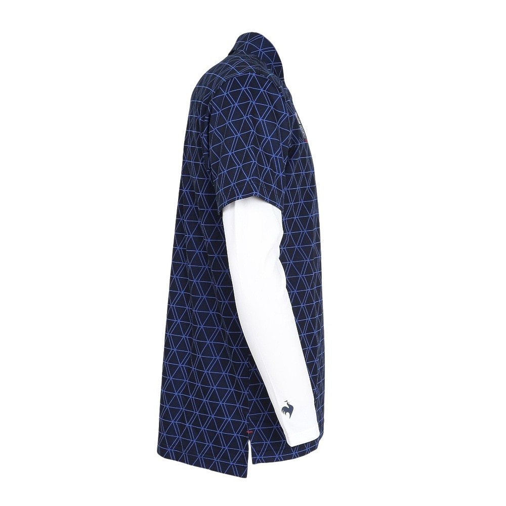 ルコックスポルティフ（lecoqsportif）（メンズ）ゴルフウェア インナー付半袖シャツ LG5FTZ00M NV00