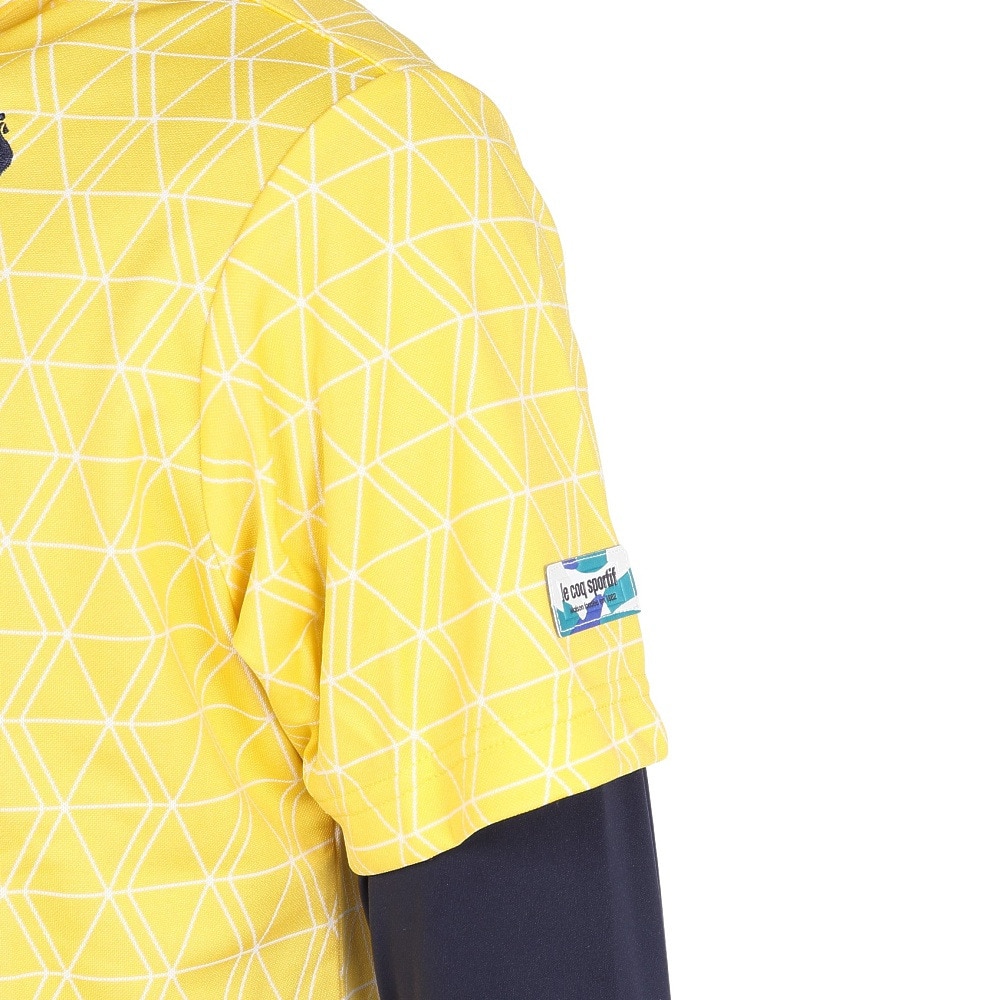ルコックスポルティフ（lecoqsportif）（メンズ）ゴルフウェア インナー付半袖シャツ LG5FTZ00M YL00