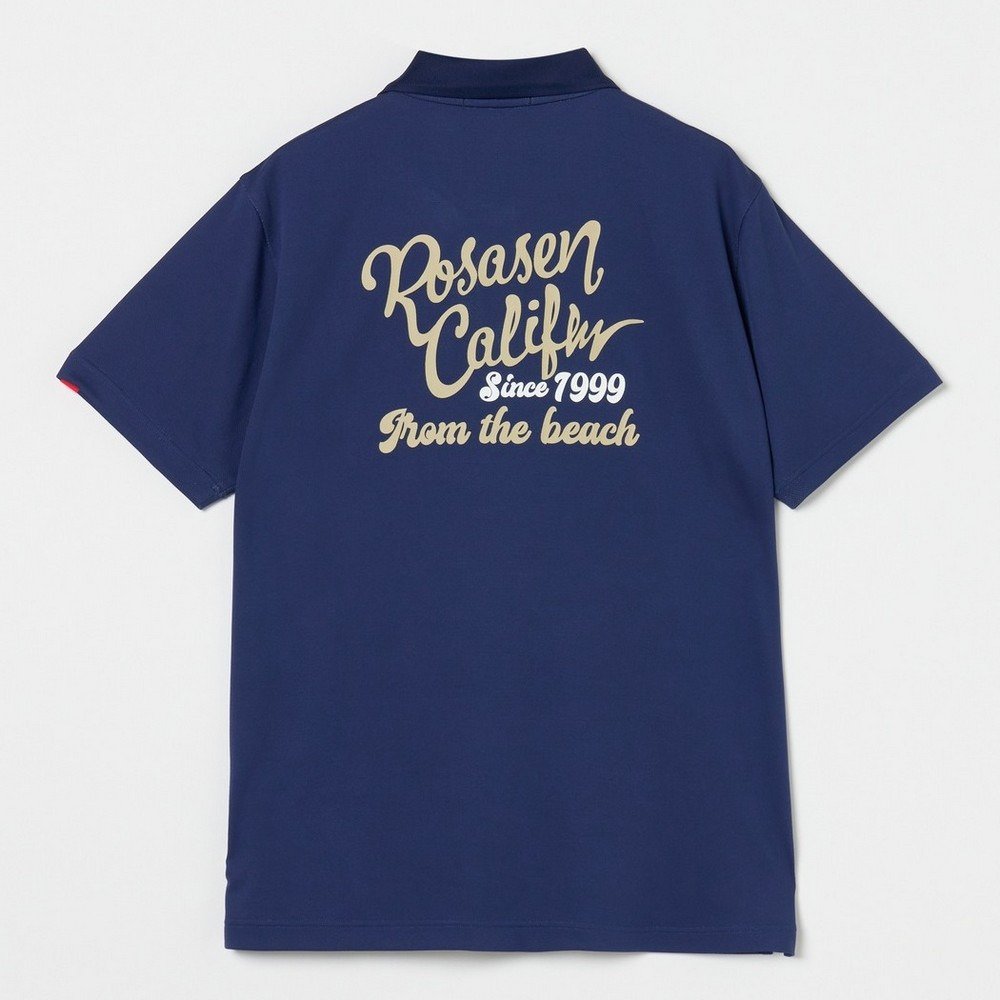 ロサーセン（ROSASEN）（メンズ）ゴルフウェア 接触冷感 ハダサラ冷感プリント半袖ポロシャツ 044-25443-26SS-098