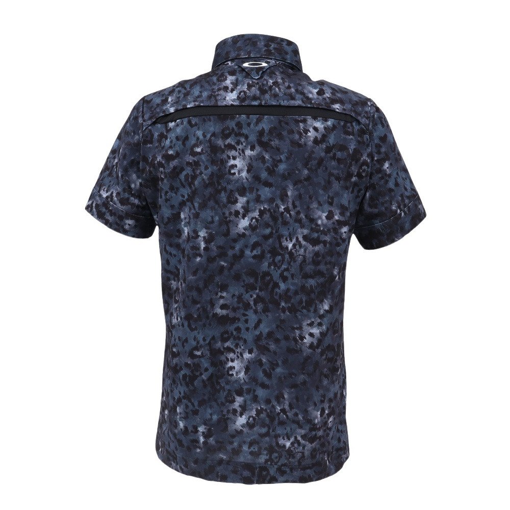 オークリー（OAKLEY）（メンズ）ゴルフウェア 吸汗速乾 スカル ABSTRACT 半袖ポロシャツ FOA409086-00G