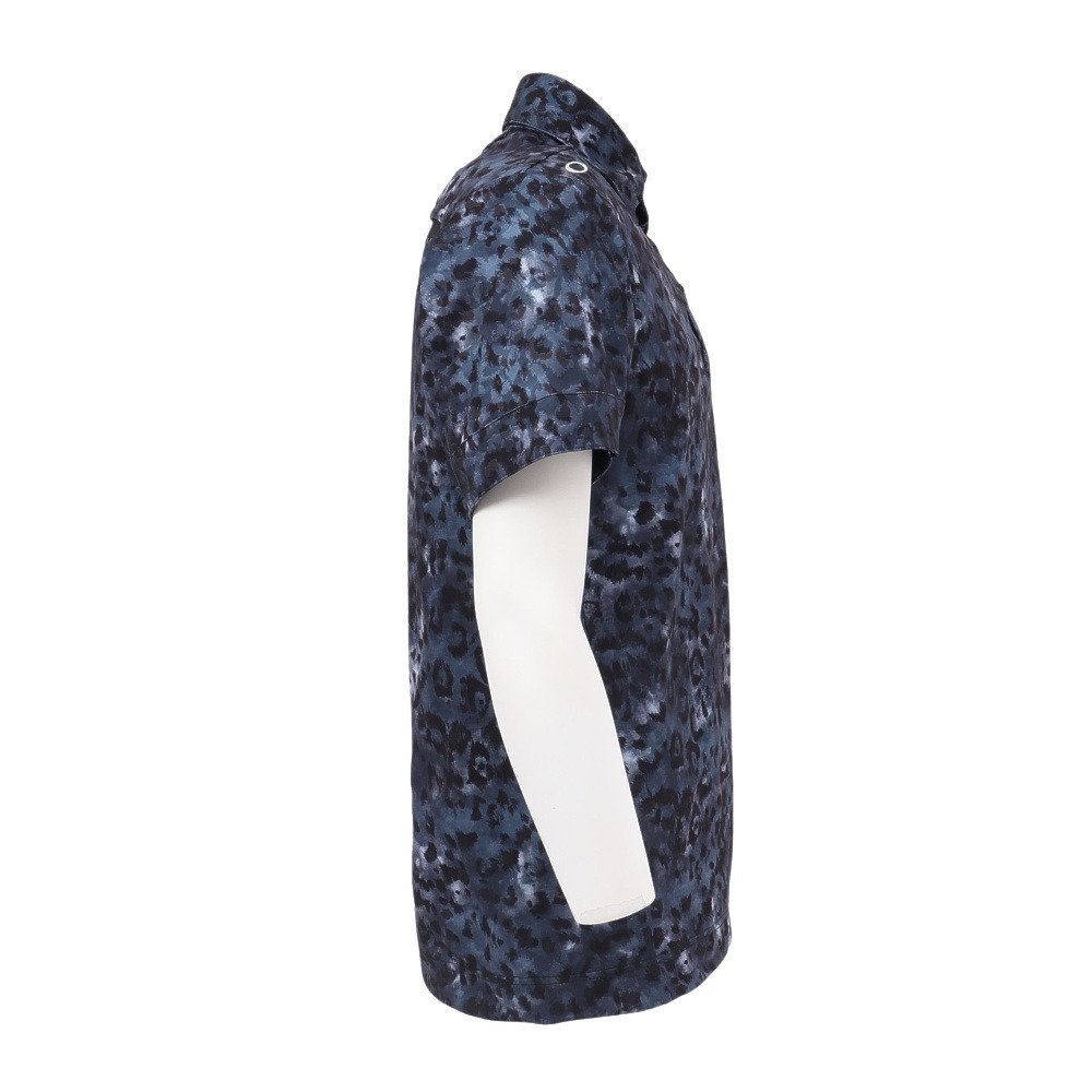 オークリー（OAKLEY）（メンズ）ゴルフウェア 吸汗速乾 スカル ABSTRACT 半袖ポロシャツ FOA409086-00G