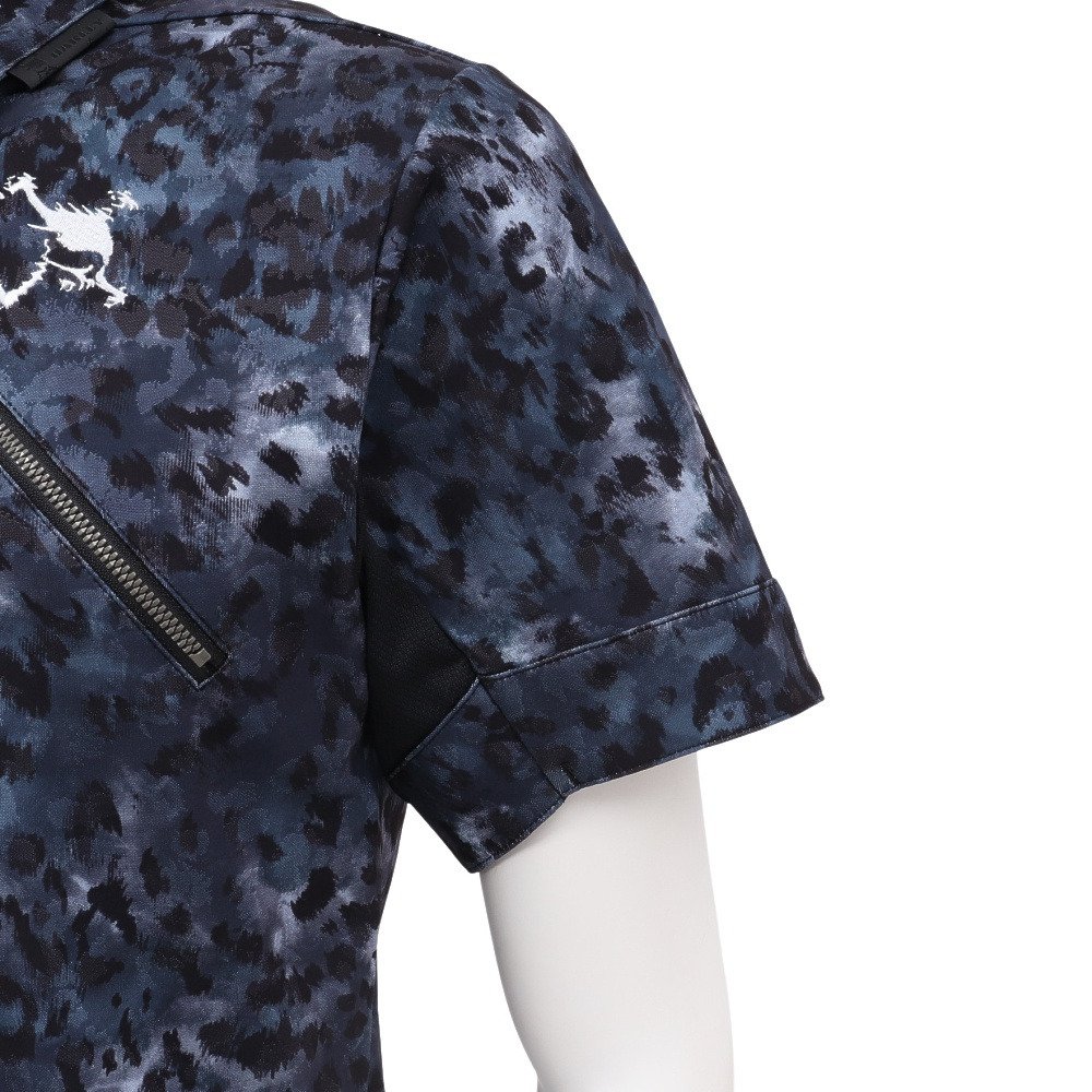 オークリー（OAKLEY）（メンズ）ゴルフウェア 吸汗速乾 スカル ABSTRACT 半袖ポロシャツ FOA409086-00G