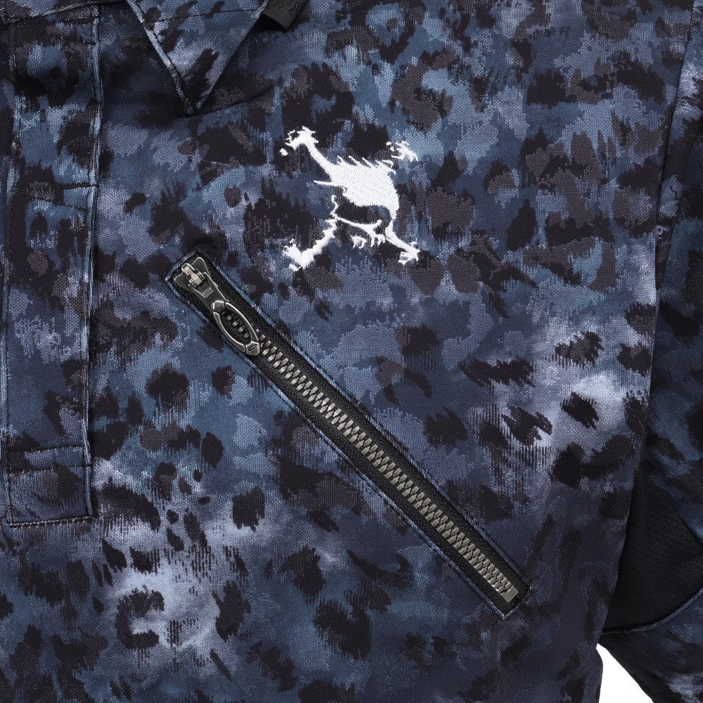 オークリー（OAKLEY）（メンズ）ゴルフウェア 吸汗速乾 スカル ABSTRACT 半袖ポロシャツ FOA409086-00G