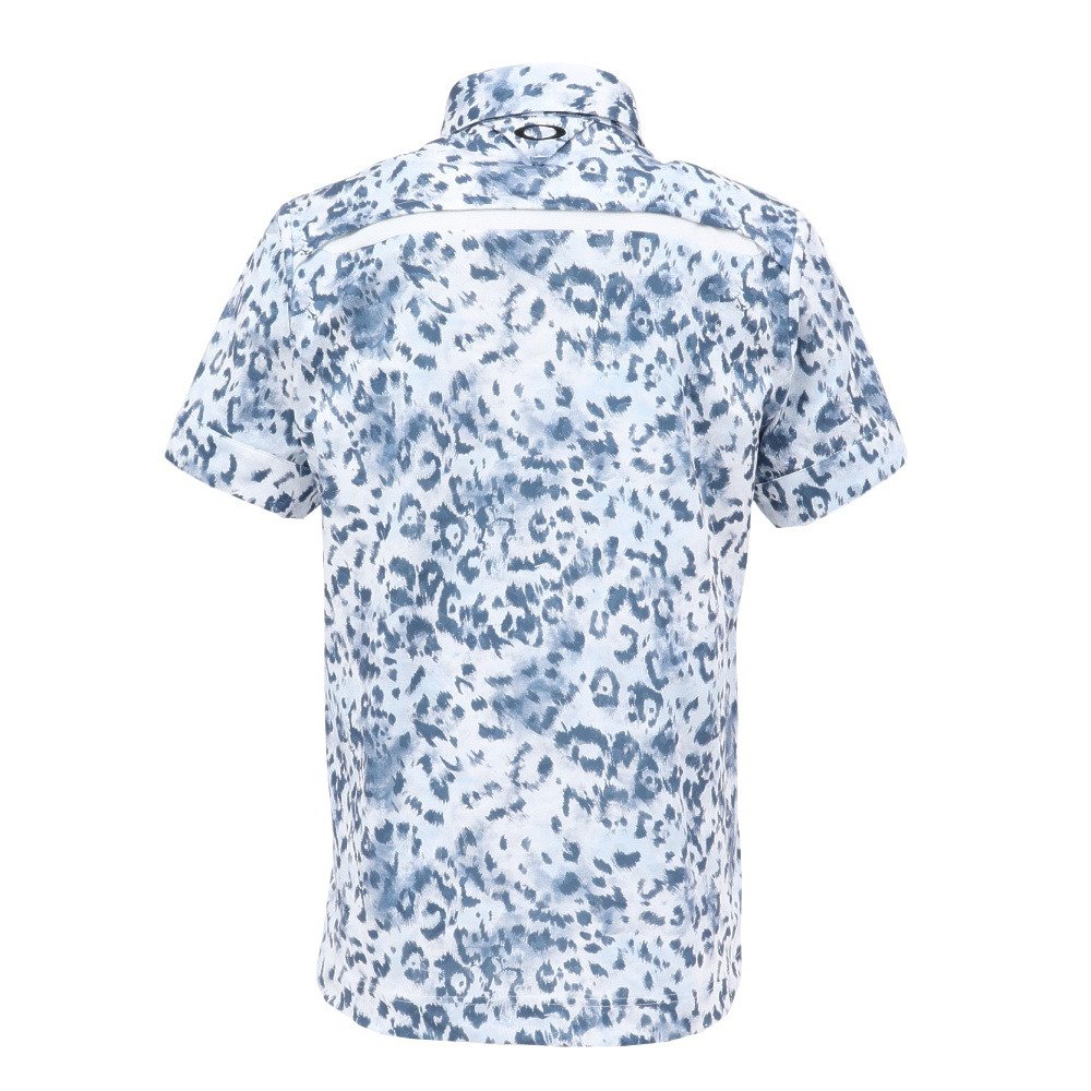 オークリー（OAKLEY）（メンズ）ゴルフウェア 吸汗速乾 スカル ABSTRACT 半袖ポロシャツ FOA409086-186