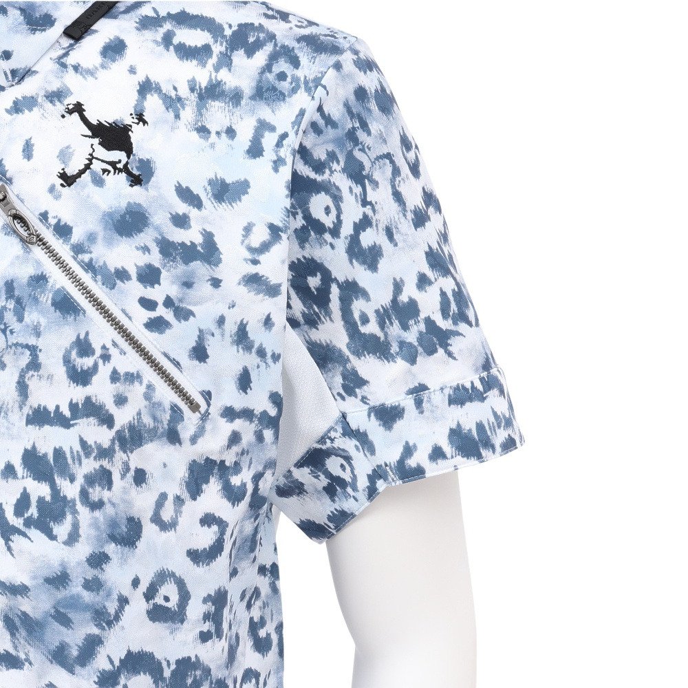 オークリー（OAKLEY）（メンズ）ゴルフウェア 吸汗速乾 スカル ABSTRACT 半袖ポロシャツ FOA409086-186