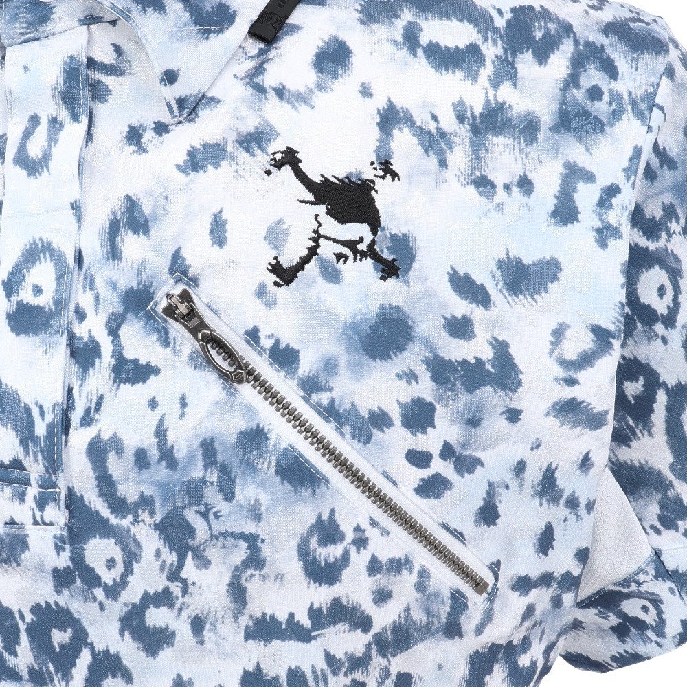 オークリー（OAKLEY）（メンズ）ゴルフウェア 吸汗速乾 スカル ABSTRACT 半袖ポロシャツ FOA409086-186