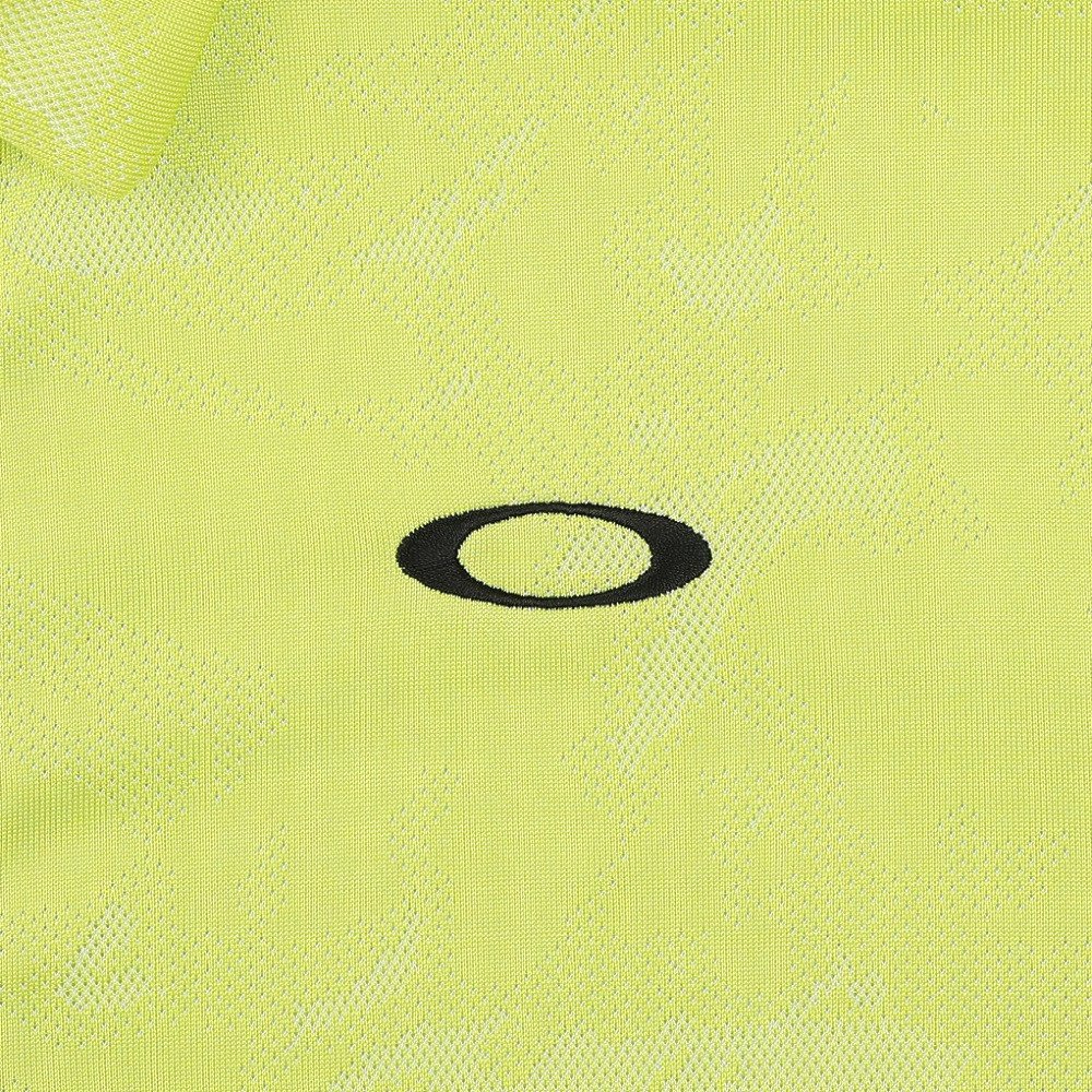 オークリー（OAKLEY）（メンズ）ゴルフウェア 吸汗速乾 SYNC PACK BRIGHT ジャカード 半袖ポロシャツ FOA409093-83L