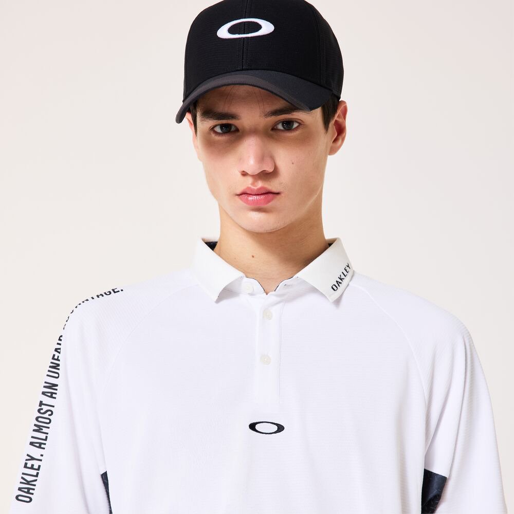 オークリー（OAKLEY）（メンズ）ゴルフウェア 吸汗速乾 HEAT BLOCK IRONCLAD 半袖ポロシャツ FOA409097-100