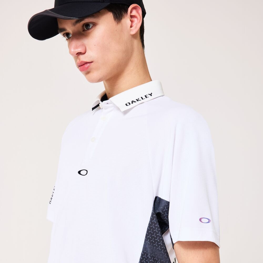 オークリー（OAKLEY）（メンズ）ゴルフウェア 吸汗速乾 HEAT BLOCK IRONCLAD 半袖ポロシャツ FOA409097-100