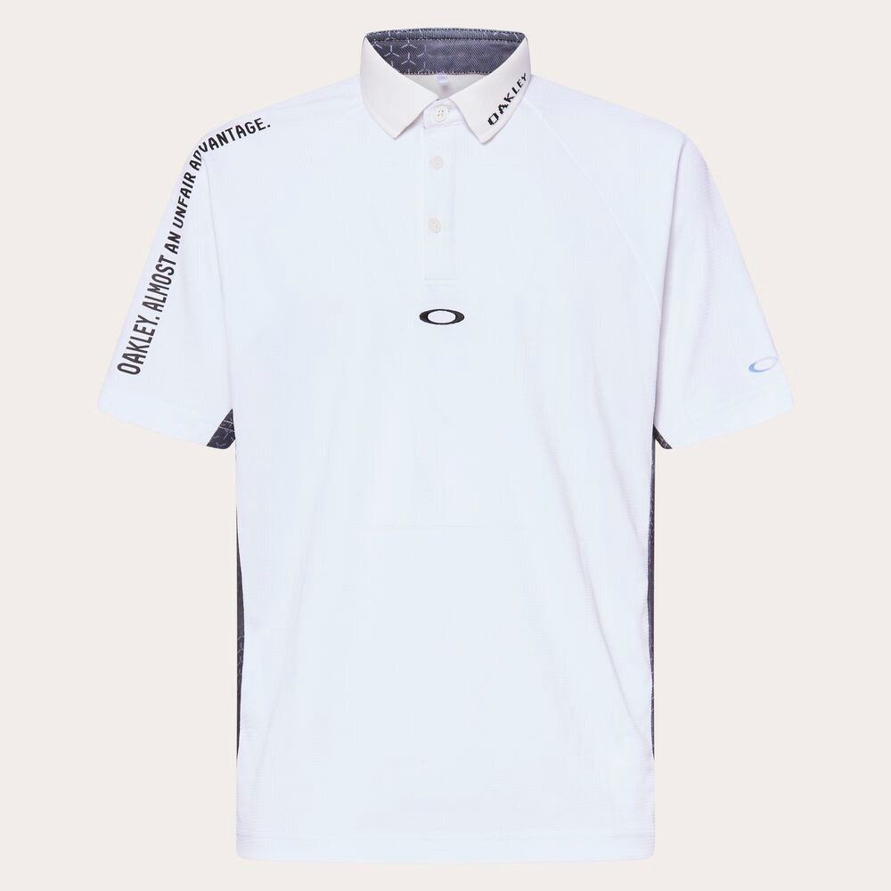 オークリー（OAKLEY）（メンズ）ゴルフウェア 吸汗速乾 HEAT BLOCK IRONCLAD 半袖ポロシャツ FOA409097-100