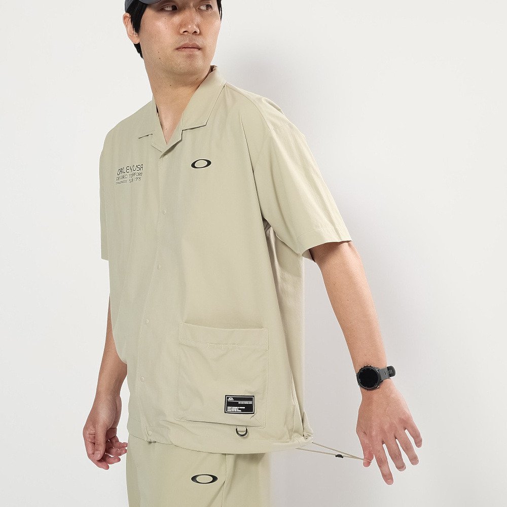 オークリー（OAKLEY）（メンズ）ゴルフウェア 吸汗速乾 半袖 STALWART GORP ウーブンシャツ FOA409156-89C