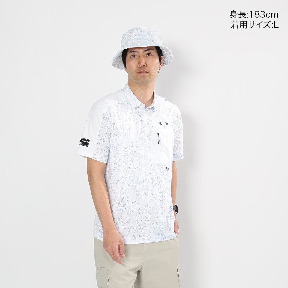 オークリー（OAKLEY）（メンズ）ゴルフウェア 吸汗速乾 半袖 STALWART GORP デジタルカモフラージュ柄 シャツ FOA409157-186