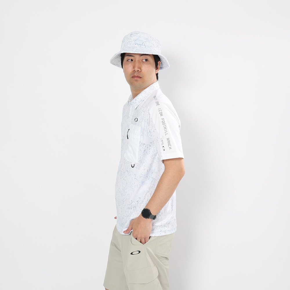 オークリー（OAKLEY）（メンズ）ゴルフウェア 吸汗速乾 半袖 STALWART GORP デジタルカモフラージュ柄 シャツ FOA409157-186