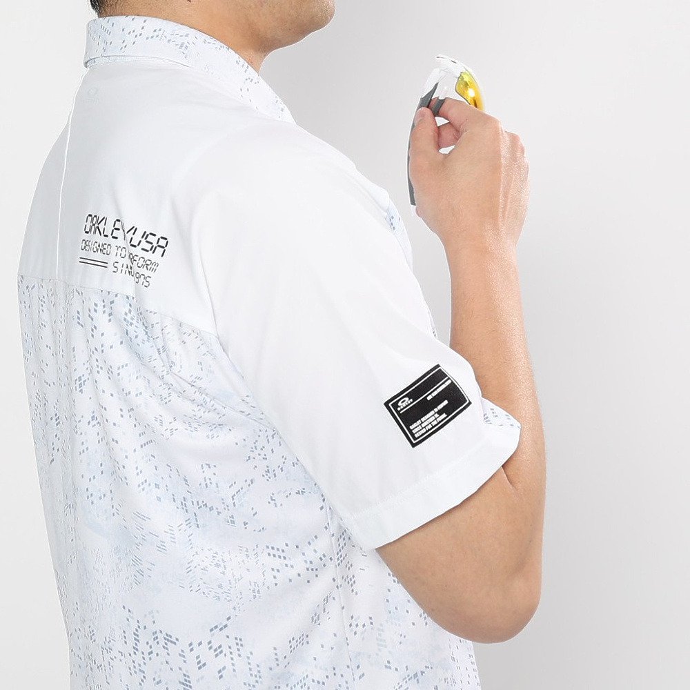 オークリー（OAKLEY）（メンズ）ゴルフウェア 吸汗速乾 半袖 STALWART GORP デジタルカモフラージュ柄 シャツ FOA409157-186