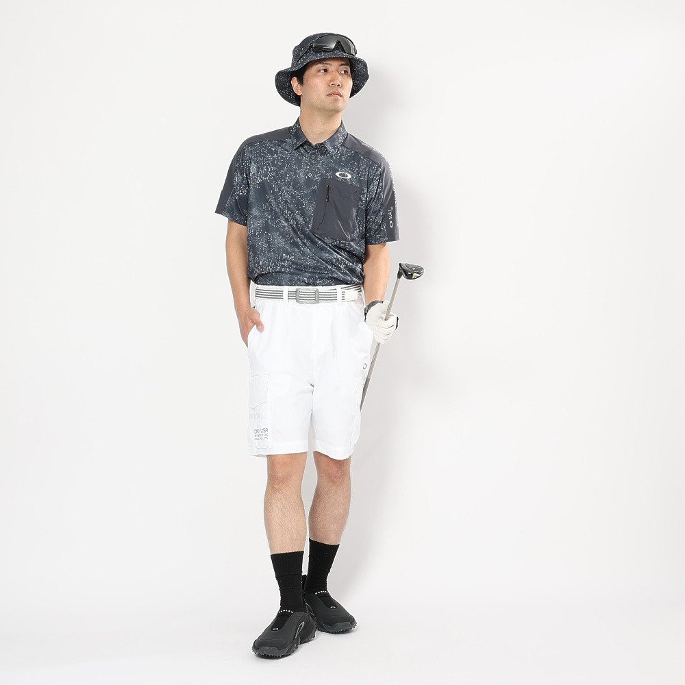 オークリー（OAKLEY）（メンズ）ゴルフウェア 吸汗速乾 半袖 STALWART GORP デジタルカモフラージュ柄 シャツ FOA409157-25C