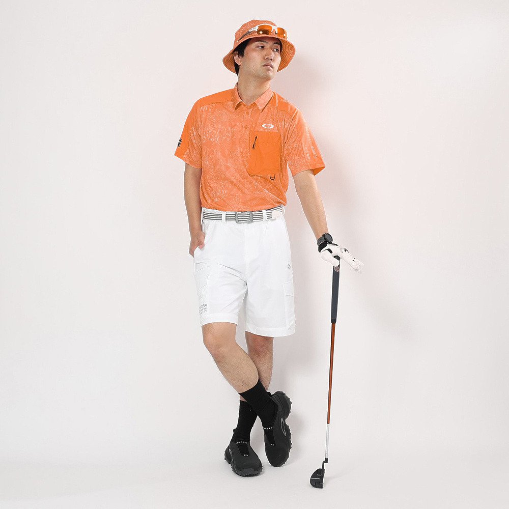オークリー（OAKLEY）（メンズ）ゴルフウェア 吸汗速乾 半袖 STALWART GORP デジタルカモフラージュ柄 シャツ FOA409157-71A