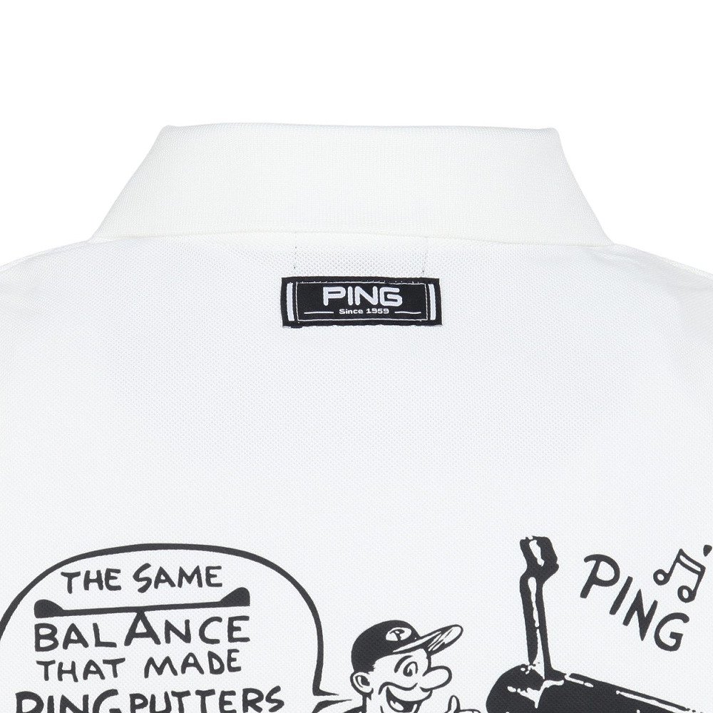 ピン（PING）（メンズ）ゴルフウェア PE 鹿の子 半袖ポロシャツ 621-6160311-030