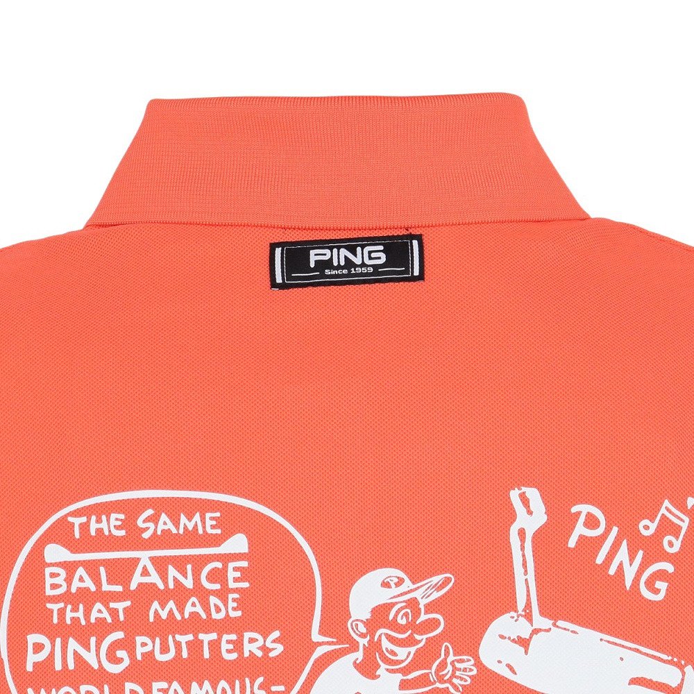 ピン（PING）（メンズ）ゴルフウェア PE 鹿の子 半袖ポロシャツ 621-6160311-150