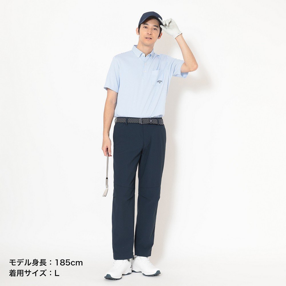 キャロウェイ（CALLAWAY）（メンズ）ゴルフウェア 吸汗速乾 ストライプ