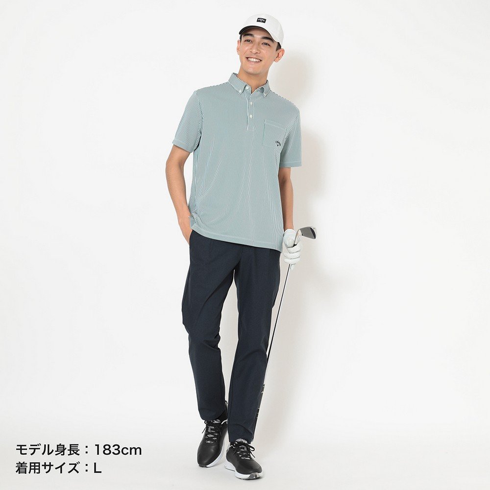 キャロウェイ（CALLAWAY）（メンズ）ゴルフウェア 吸汗速乾 ストライプ