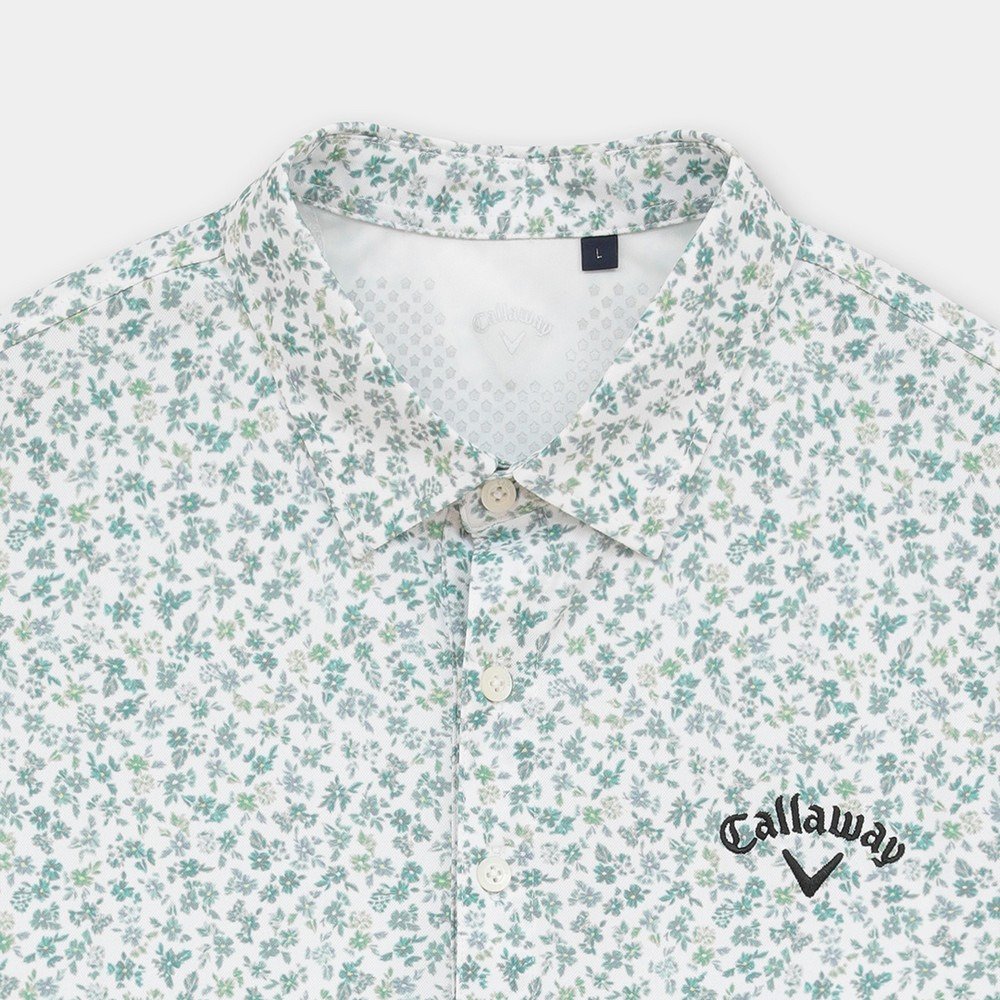 キャロウェイ（CALLAWAY）（メンズ）ゴルフウェア ミニカノコ 小花総柄半袖シャツ C26134112-1140