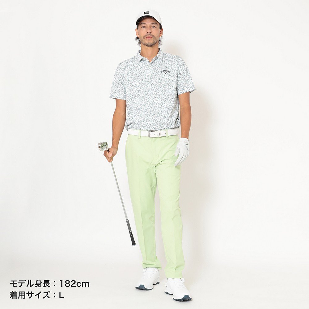 キャロウェイ（CALLAWAY）（メンズ）ゴルフウェア ミニカノコ 小花総柄半袖シャツ C26134112-1140