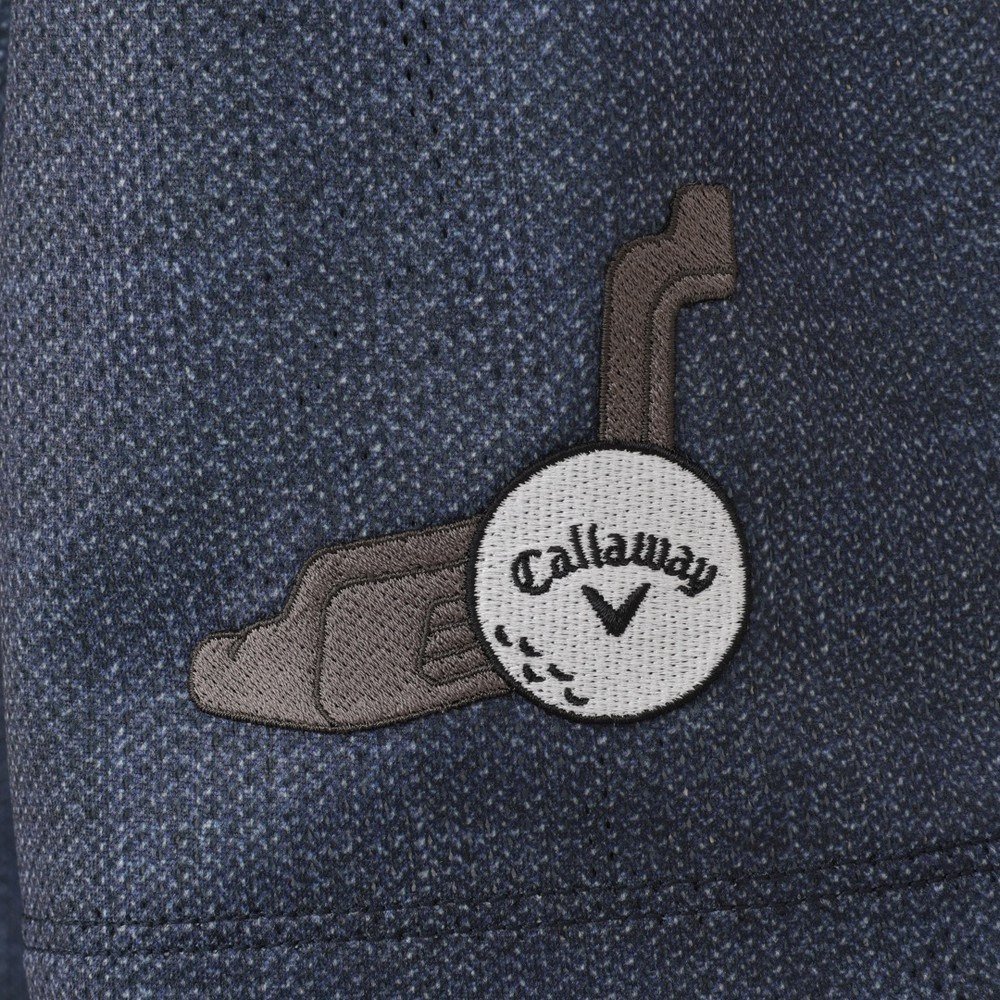 キャロウェイ（CALLAWAY）（メンズ）ゴルフウェア かざあなメッシュシャンブレー柄半袖シャツ C26134127-1120