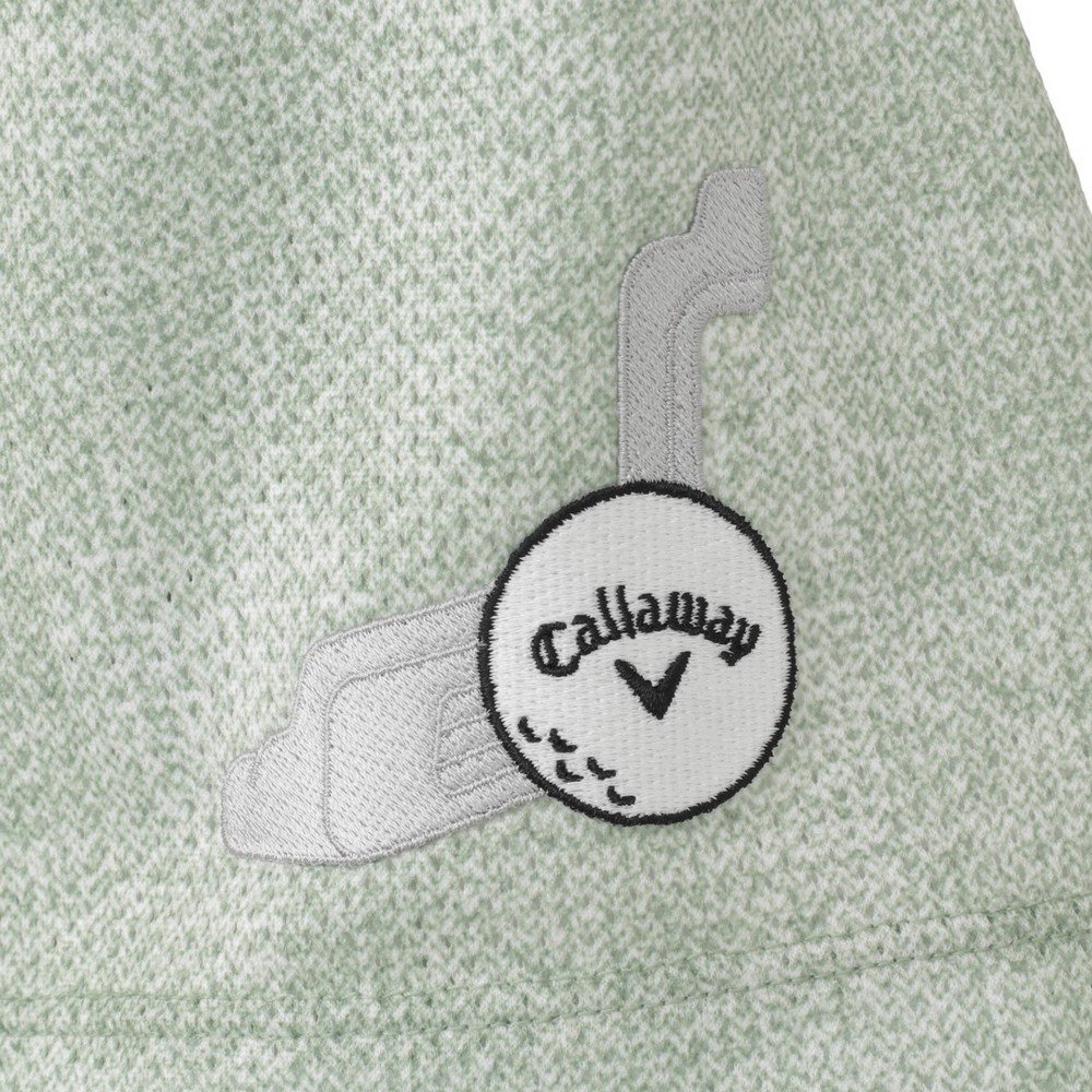 キャロウェイ（CALLAWAY）（メンズ）ゴルフウェア かざあなメッシュシャンブレー柄半袖シャツ C26134127-1130