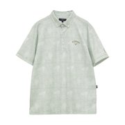 ゴルフウェア かざあなメッシュシャンブレー柄半袖シャツ C26134127
