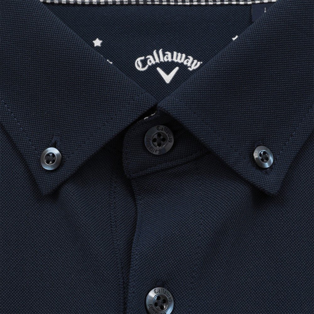 キャロウェイ（CALLAWAY）（メンズ）ゴルフウェア 吸汗速乾 DRYPLUS 鹿の子ボタンダウン半袖シャツ C26134160-1120
