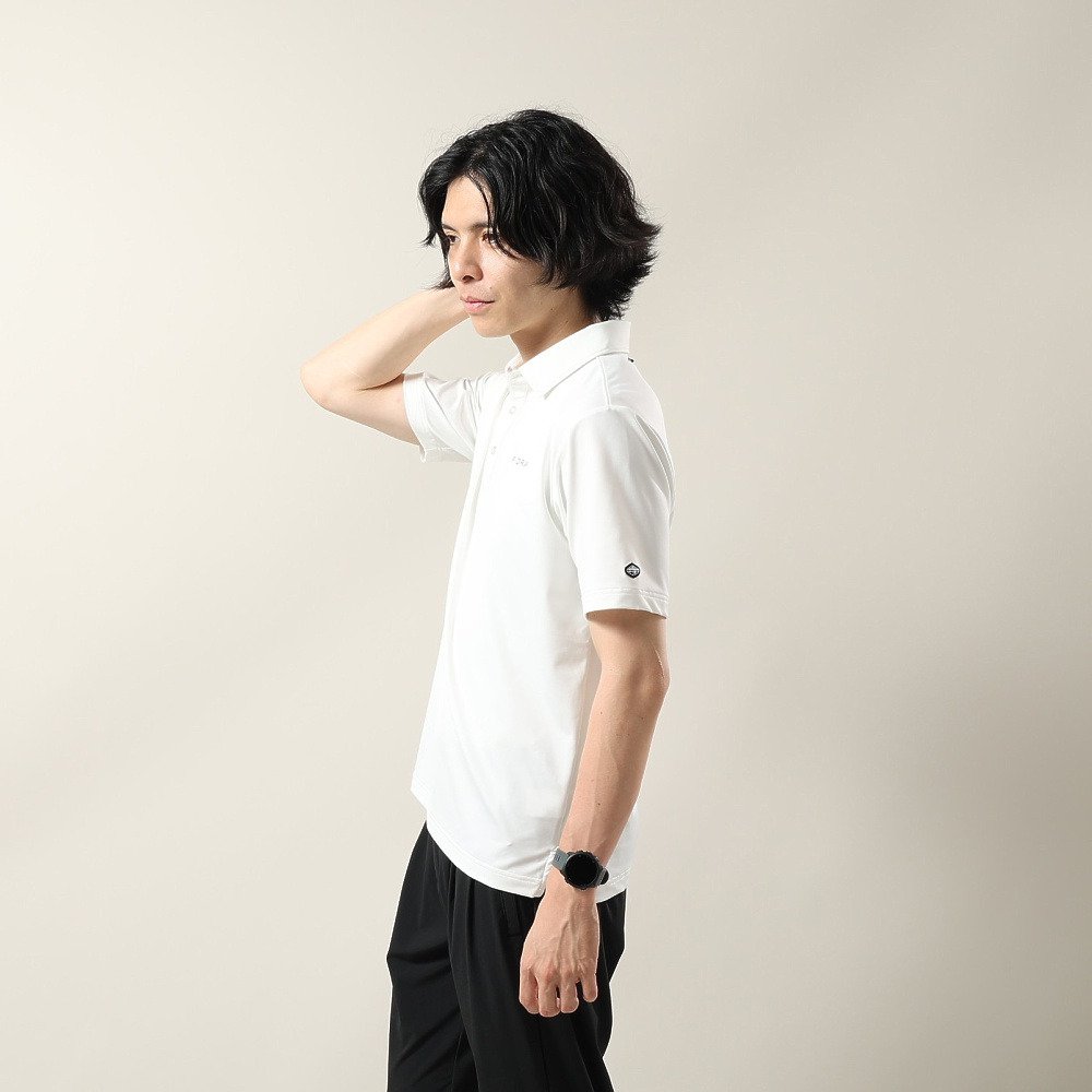 フィドラ（FIDRA）（メンズ）ゴルフウェア 吸水速乾 COOLMAX 半袖ポロシャツ FD5VTG05 WHT