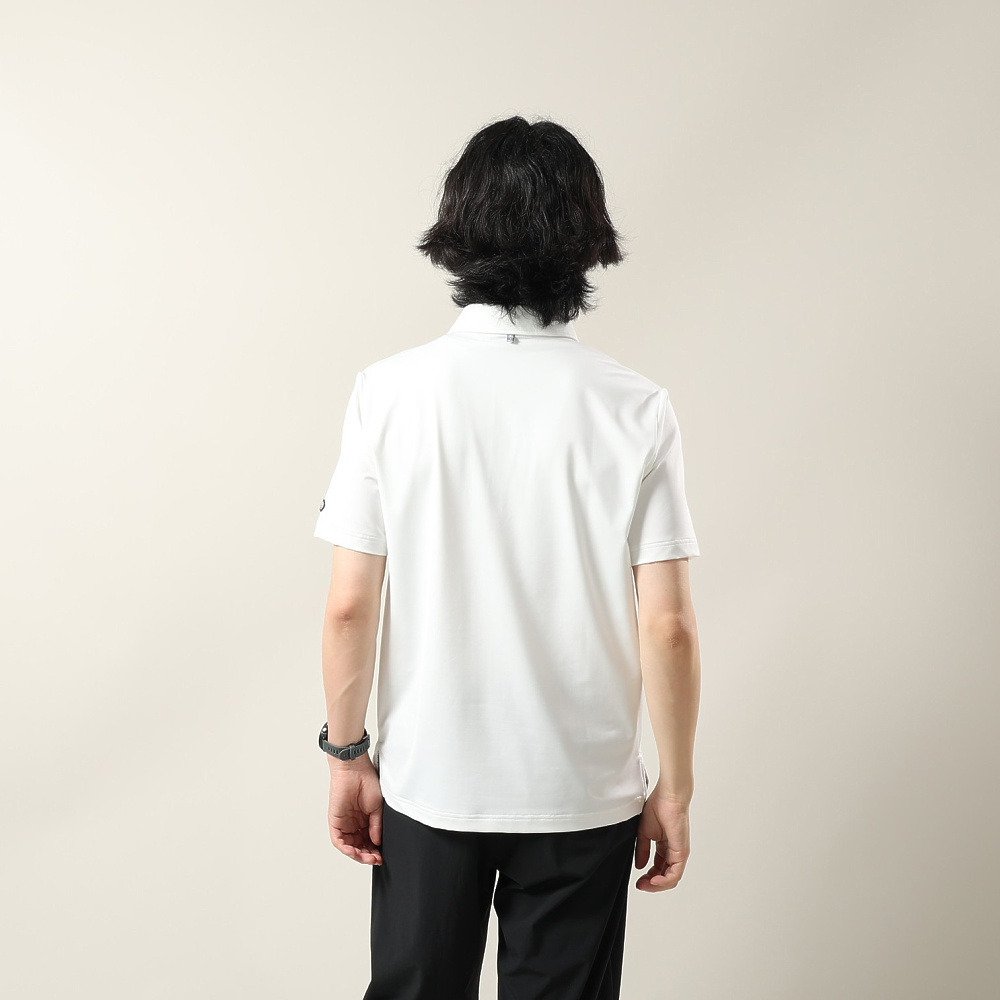 フィドラ（FIDRA）（メンズ）ゴルフウェア 吸水速乾 COOLMAX 半袖ポロシャツ FD5VTG05 WHT