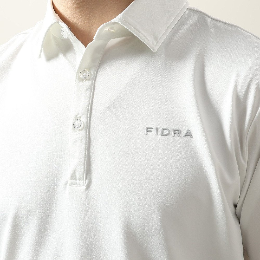 フィドラ（FIDRA）（メンズ）ゴルフウェア 吸水速乾 COOLMAX 半袖ポロシャツ FD5VTG05 WHT