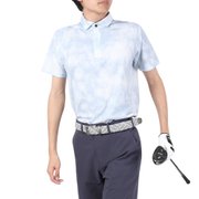 ゴルフウェア 半袖 吸汗速乾 接触冷感 タイダイポロシャツ WG5RTG10 GRY