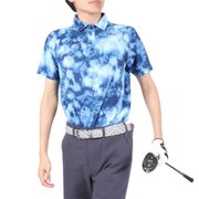 ゴルフウェア 半袖 吸汗速乾 接触冷感 タイダイポロシャツ WG5RTG10 NVY