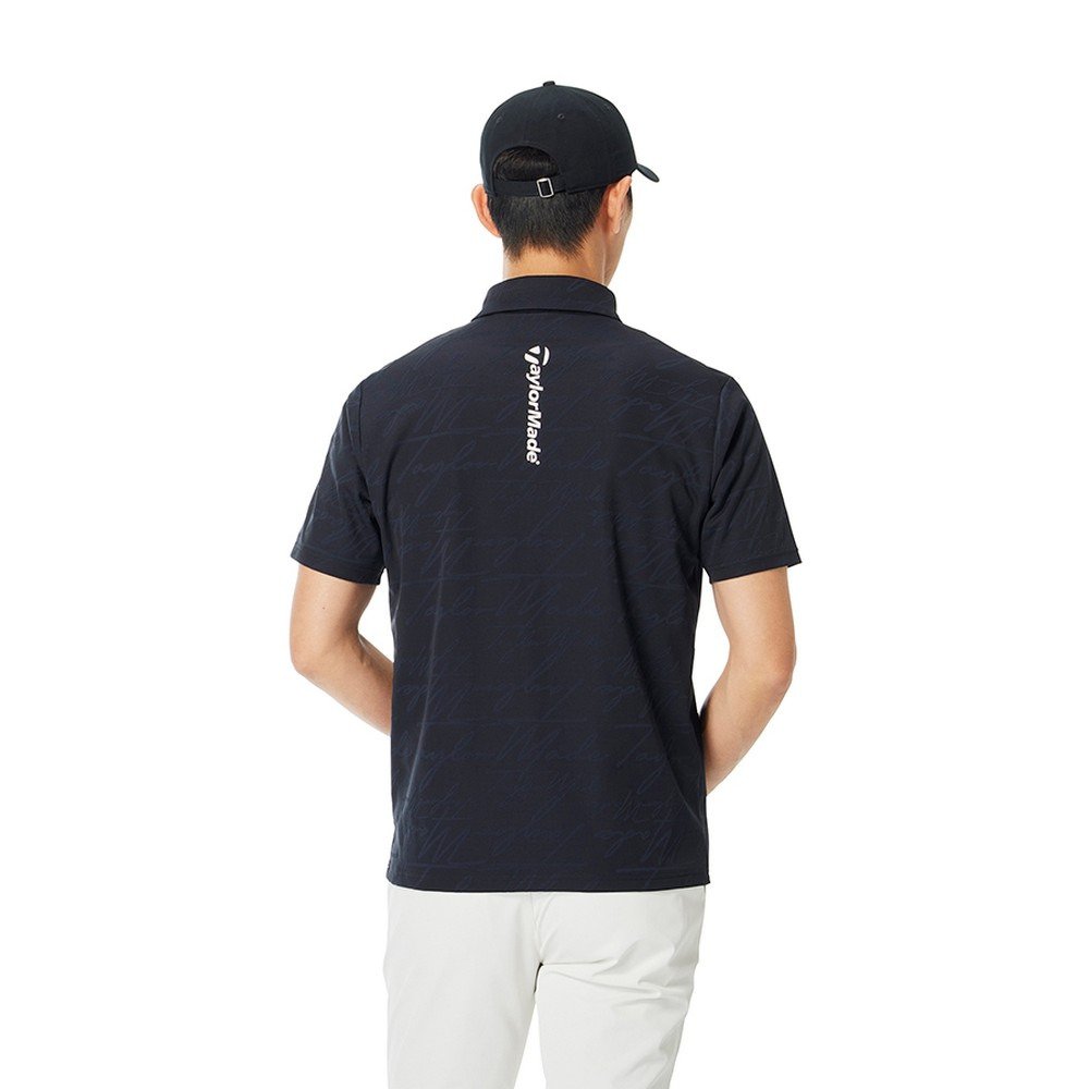 テーラーメイド（TAYLORMADE）（メンズ）ゴルフウェア 吸汗速乾 スクリプトジャガード 半袖ポロシャツ M20974-TL738