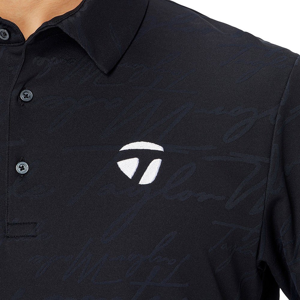 テーラーメイド（TAYLORMADE）（メンズ）ゴルフウェア 吸汗速乾 スクリプトジャガード 半袖ポロシャツ M20974-TL738