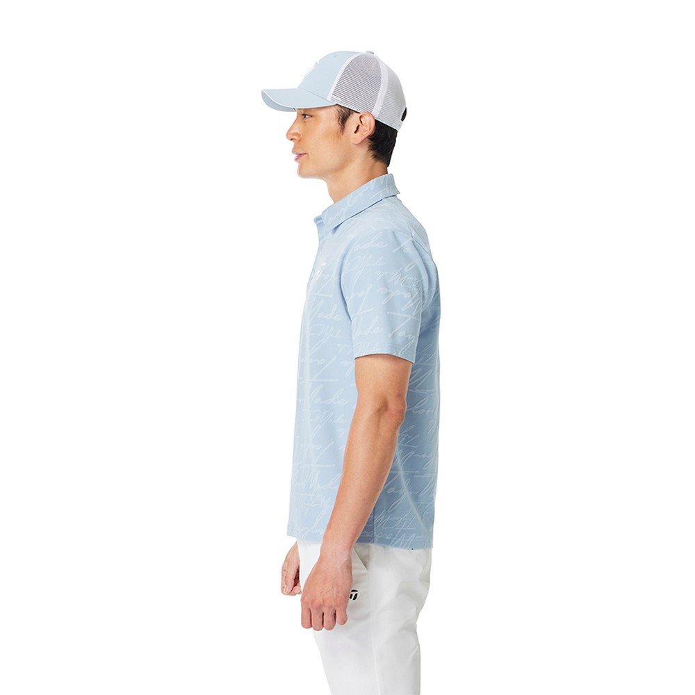 テーラーメイド（TAYLORMADE）（メンズ）ゴルフウェア 吸汗速乾 スクリプトジャガード 半袖ポロシャツ M20975-TL738